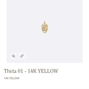 14k Y Threadless Jewelry End from Tether - Theta